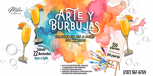 Arte y Burbujas - Sip & Paint