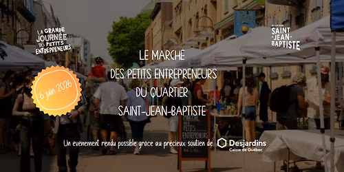 March\u00e9 des petits entrepreneurs du Quartier Saint-Jean Baptiste \u23ae\u00c9dition 2026