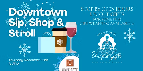 Downtown Sip, Shop, & Stroll