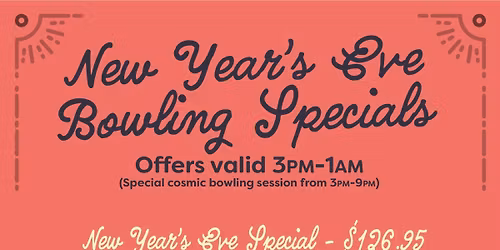 New Years Eve Bowling Specials