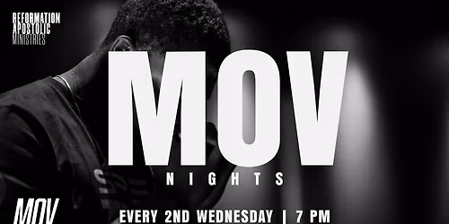 MOV Nights - Every 2nd Wednesday - Men's Bible Study