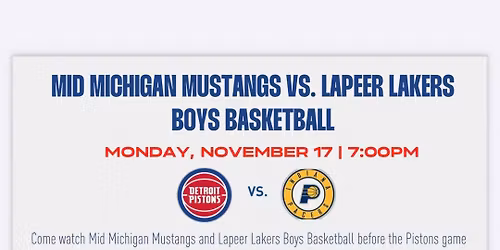 Homeschool Varsity Boys Game @ Little Caesars Arena