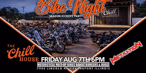Bike Night w\/ Metalation Band Burgers & Booze at The Chill House