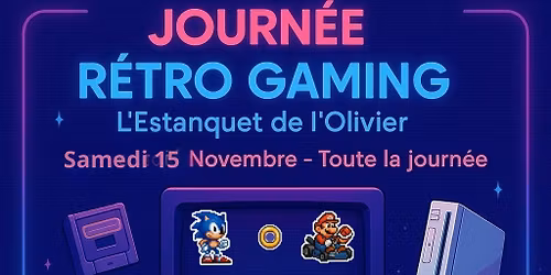 Journ\u00e9e R\u00e9tro Gaming \u00e0 l\u2019Estanquet de l\u2019Olivier