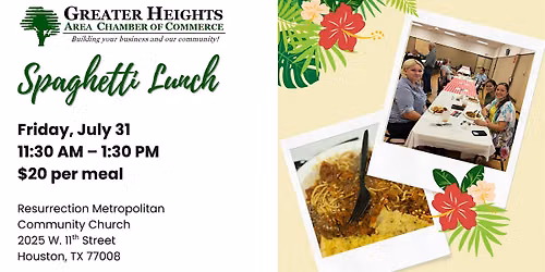 Community Spaghetti Lunch!
