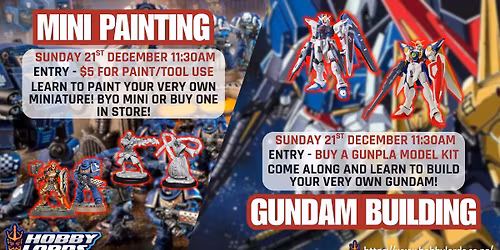 Mini Painting & Gundam Building!