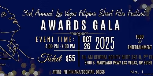 3rd Annual LAS VEGAS FILIPINO SHORT FILM FESTIVAL AWARDS GALA