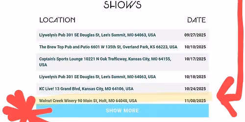 Montage playing at Walnut Creek Winery on 11\/8 at 6pm\ud83d\udcaf\ud83c\udfb6