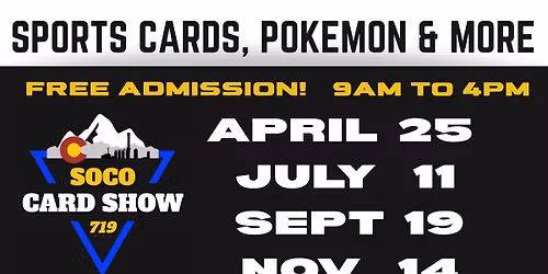 SOCO Card Show April 2026
