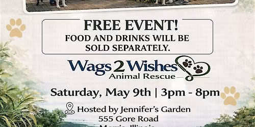 Rescue Pups on the Patio at Jennifer's Garden