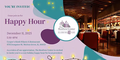 Holiday Happy Hour with The Renfrew Center