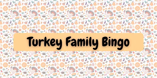 Turkey Family Bingo