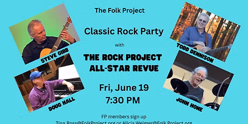 Folk Project Classic Rock Party - In Person and Online 