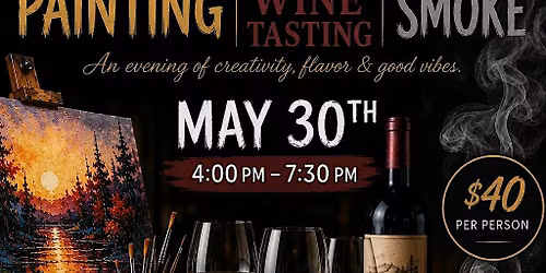 Wine tasting Smoke  N Painting
