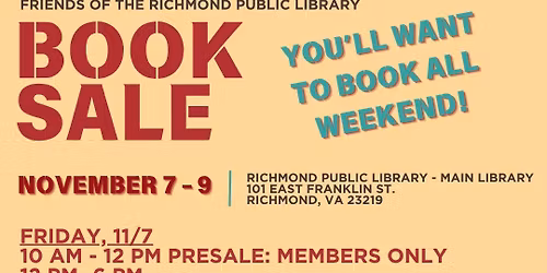 Friends Fall Book Sale