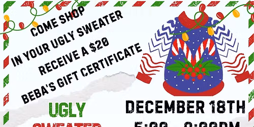 Ugly Sweater Wine Tasting & Shopping