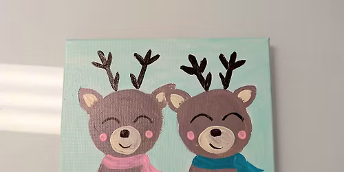 Sleigh, What! Mommy' Daddy & Me Canvas Class $40 (age 4 and up)