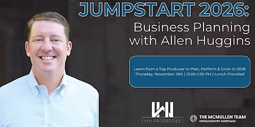 Jumpstart 2026: Business Planning with Allen Huggins