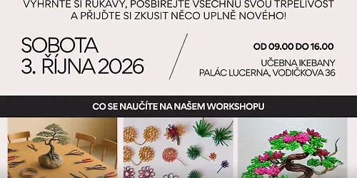 Workshop: v\u00fdroba bonsaje z dr\u00e1t\u016f