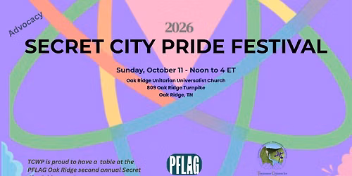 Secret City Pride Festival \u2013 Sunday, October 11 