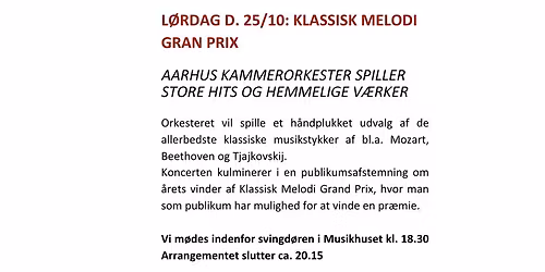 Musikhuset - Klassisk Melodi Grand Prix med Gallo Kultur
