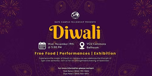 VCU Campus Diwali Celebration 2025