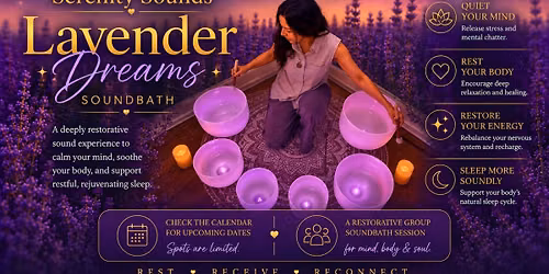 Lavender Dreams Sound Bath in Jacksonville, FL | South Jacksonville 