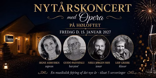 Nyt\u00e5rskoncert med Opera og 5 serveringer