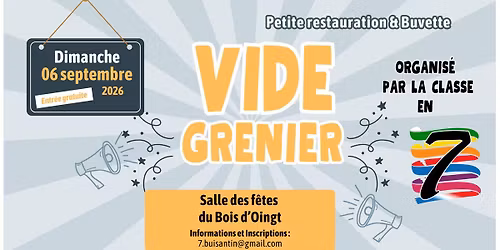 VIDE GRENIER DES 7
