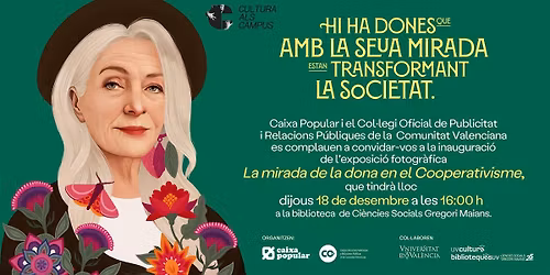 Inauguraci\u00f3 exposici\u00f3 fotogr\u00e0fica La mirada de la dona en el cooperativisme