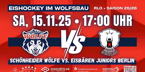 Sch\u00f6nheider W\u00f6lfe vs. Eisb\u00e4ren Juniors Berlin