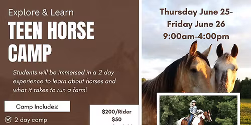 Teen Horse Camp
