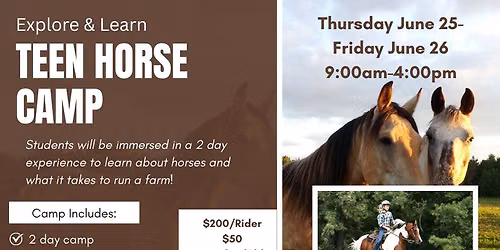 Teen Horse Camp