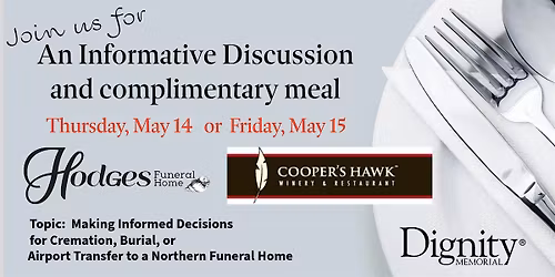 Informative Discussion:  Burial or cremation planning to support family