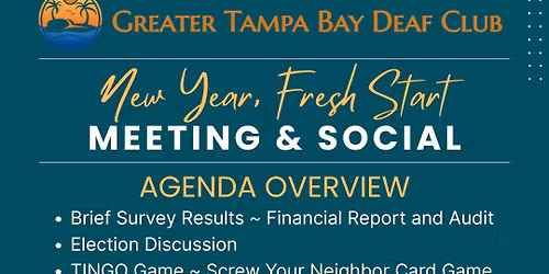 GTBDC New Year, Fresh Start Meeting & Social