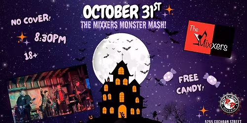 The Mixxers Monster Mash Halloween Party at Rock N Roll Pizza Bar, Simi Valley