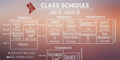 Progressive Zouk & Lambada Classes