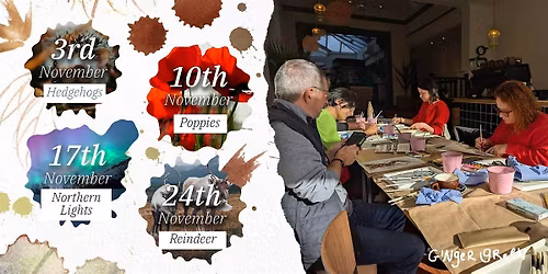 Weekly Art Class - Paint Nature in Watercolour (Monday Afternoons)