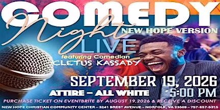 Comedy Night Live \u2013 The New Hope Version Featuring Comedian CLETUS KASSADY