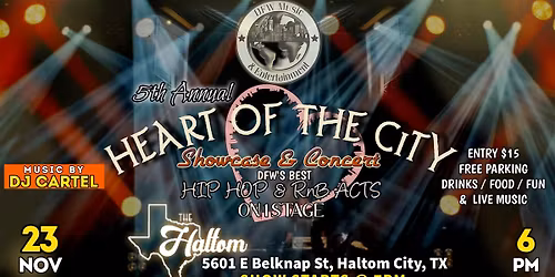DFWMUSIC's 5th Annual Heart Of The City Concert & Showcase