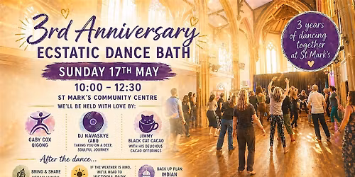 Ecstatic Dance Bath, 3rd Anniversary