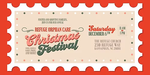 Refuge Orphan Care Christmas Festival ATTENDEE 2025