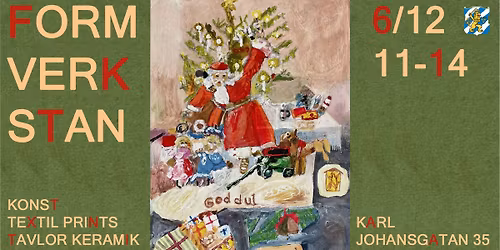 Julmarknad p\u00e5 Formverkstan konst & design 2025