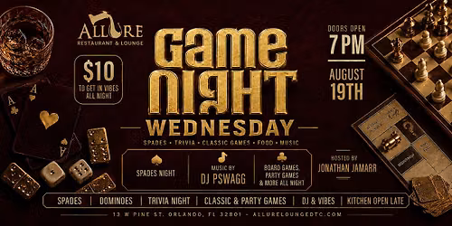 Game Night at Allure