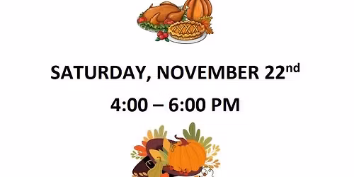 2nd Annual Community Thanksgiving Dinner