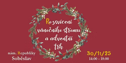 Rozsv\u00edcen\u00ed v\u00e1no\u010dn\u00edho stromu a adventn\u00ed trh