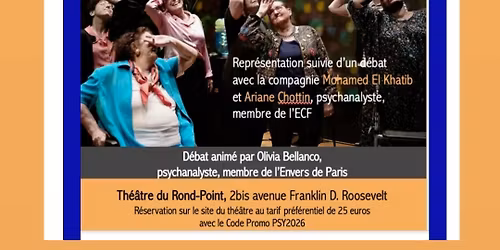 Collectif Th\u00e9\u00e2tre et psychanalyse de l'EdP vous convie: La vie secr\u00e8te des vieux de M. El Khatib