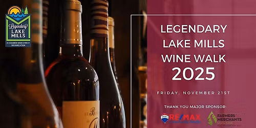 Legendary Lake Mills Wine Walk 2025