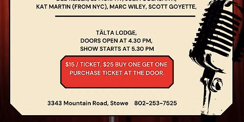 Foliage Comedy Show at Talta Lodge