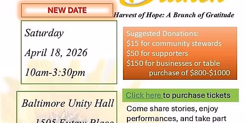 Harvest of Hope: A Brunch of Gratitude